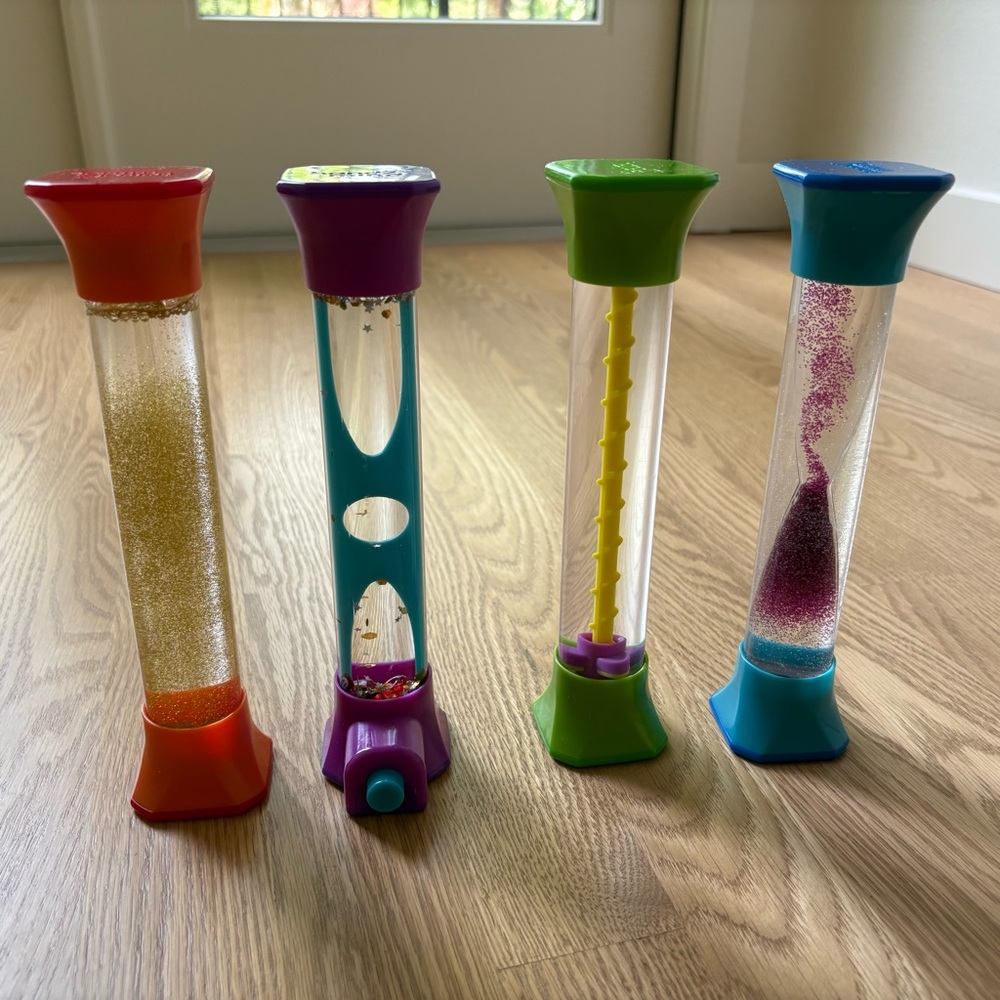 hand2mind Sensory Fidget Tubes Set of 4 Calm Down Sensory Toys